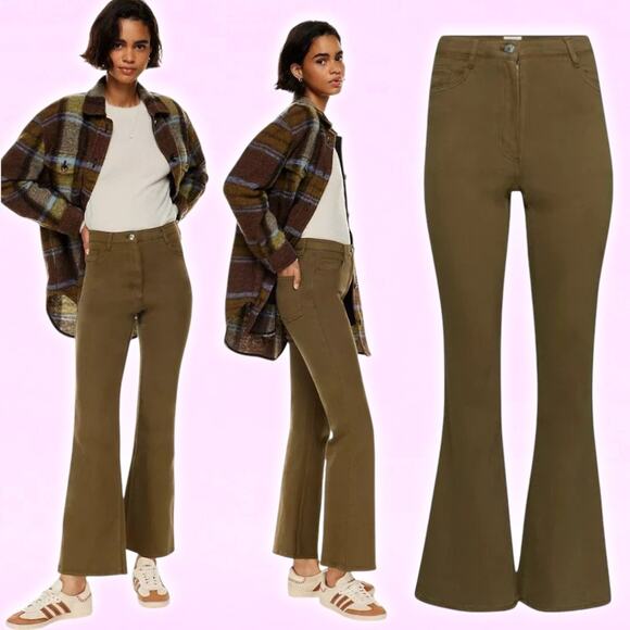 Aritzia Pants - WILFRED FREE Aritzia Free Twostep Flare Pant Gd Rustical Brown Sz 4